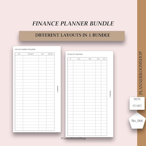 Printable budget planner, A5 inserts, Budget binder, Expense planner, Income tracker, Bills tracker, Digital finance planner, 066 image 5