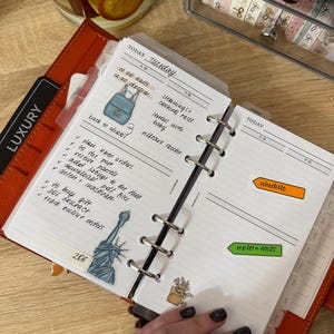 Persoonlijke ringen, minimale dagelijkse planner, ochtendroutineplanner, dagelijkse routines en notities, afdrukbare planner, 206