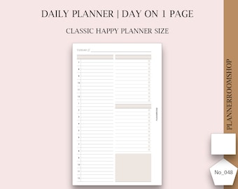 Classic Happy Planner Inserts, Happy Planner Inserts Printable, Happy Planner Daily Pages, Happy Planner Daily Insert, Happy Planner , 048