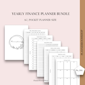 Expense printable planner, Income inserts, Pocket size, Savings tracker, Finance planner, Budget planner bundle, Spending tracker,