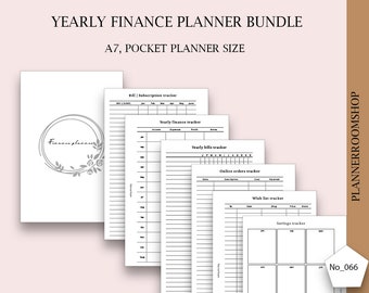 Expense printable planner, Income inserts, Pocket size, Savings tracker, Finance planner, Budget planner bundle, Spending tracker,