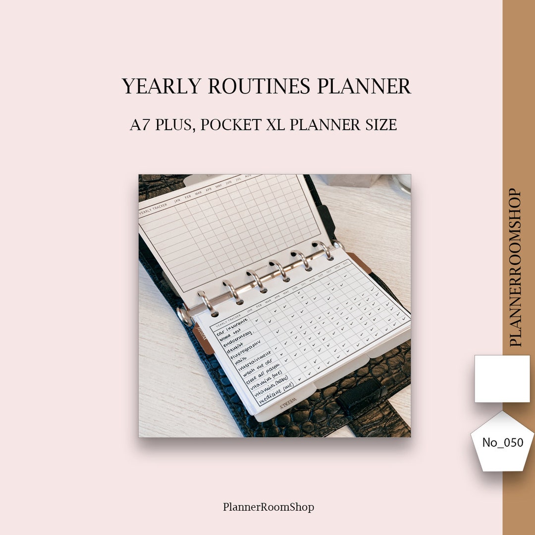 Payment Printable Tracker, A7 Plus, Pocket XL Planner Refill, Yearly Bills Tracker, Printable ...