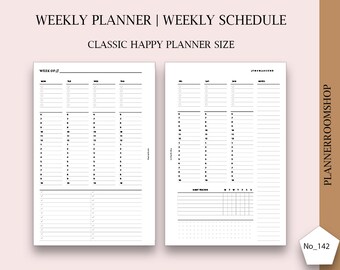 Big Happy Planner Hourly, Happy Planner Inserts Printable, Happy ...