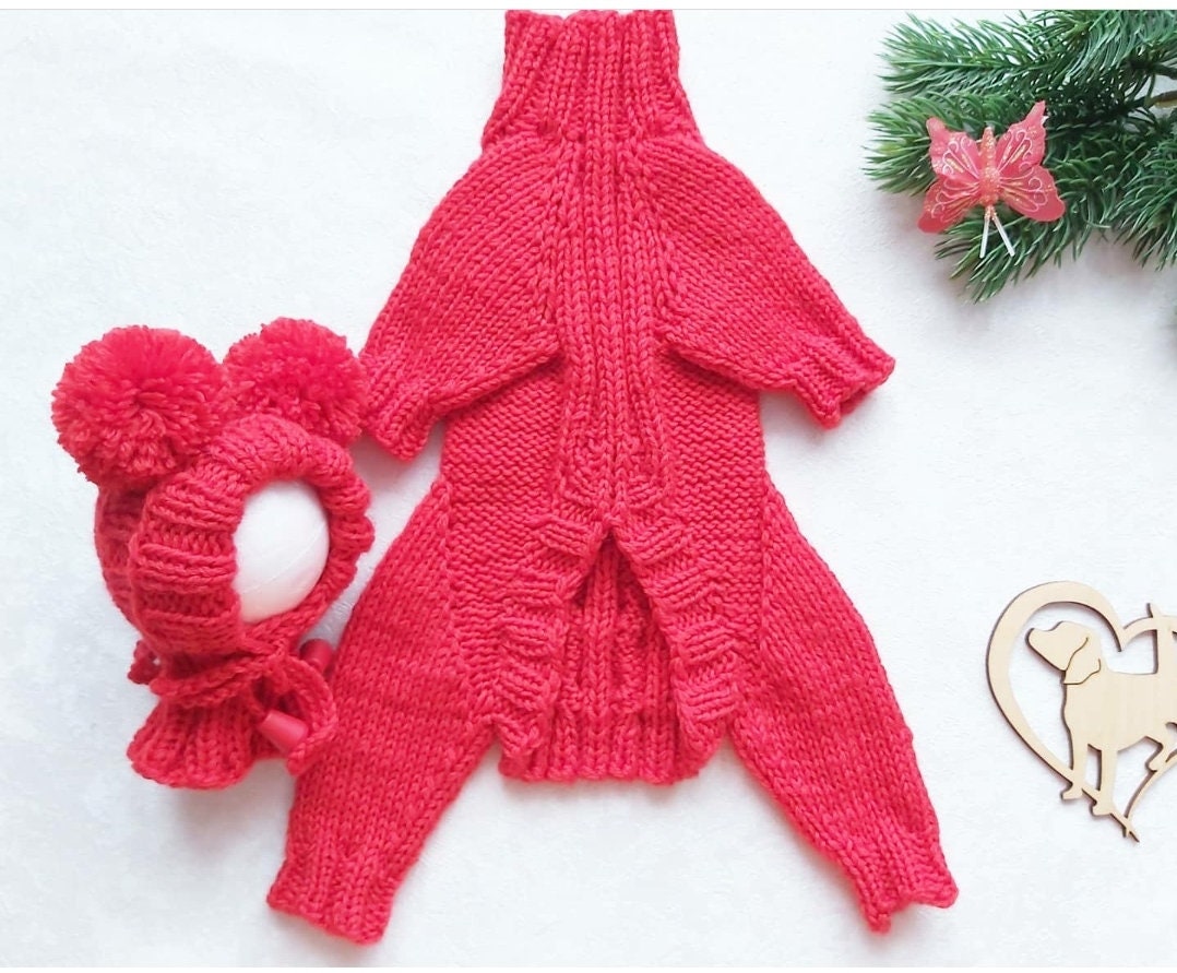 Dog clothes boy Dog sweater and dog hat for chihuahua or Etsy