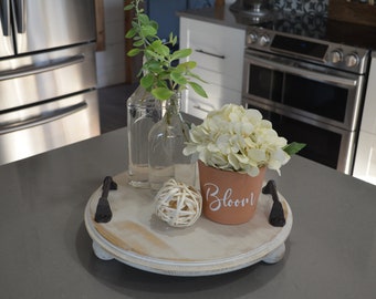 Shades Of Summer Home Tour Black Brown Emily A Clark Coffee Table Decor Tray Round Coffee Table Decor Round Tray Decor