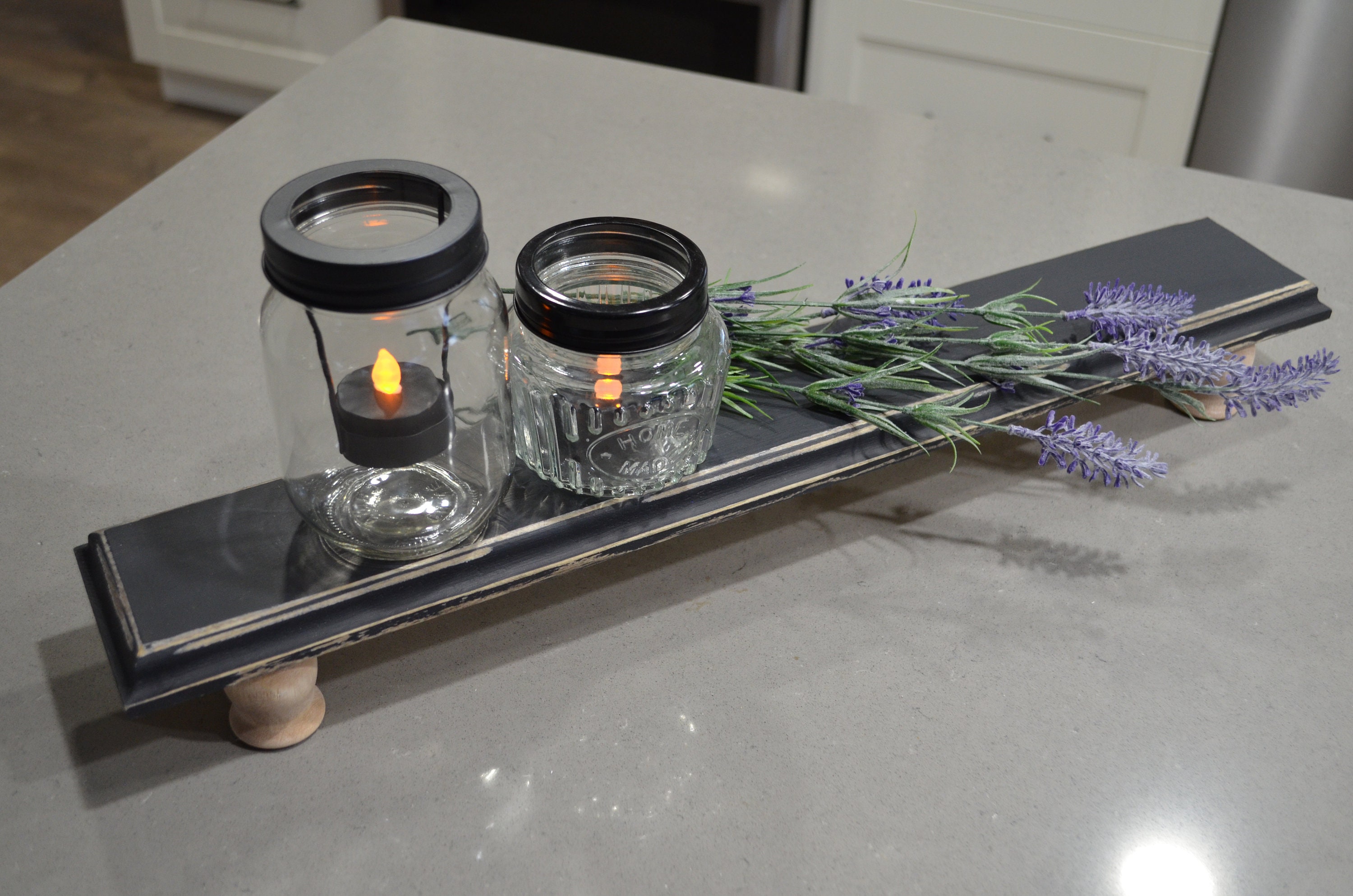 Wood Riser...farmhouse Riser...pedestal...mason Jar Stand...farmhouse ...