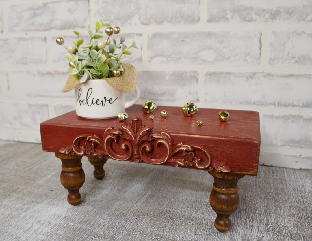 Chunky Red Riser...home Decor...farmhouse Riser...french Counrty Riser ...
