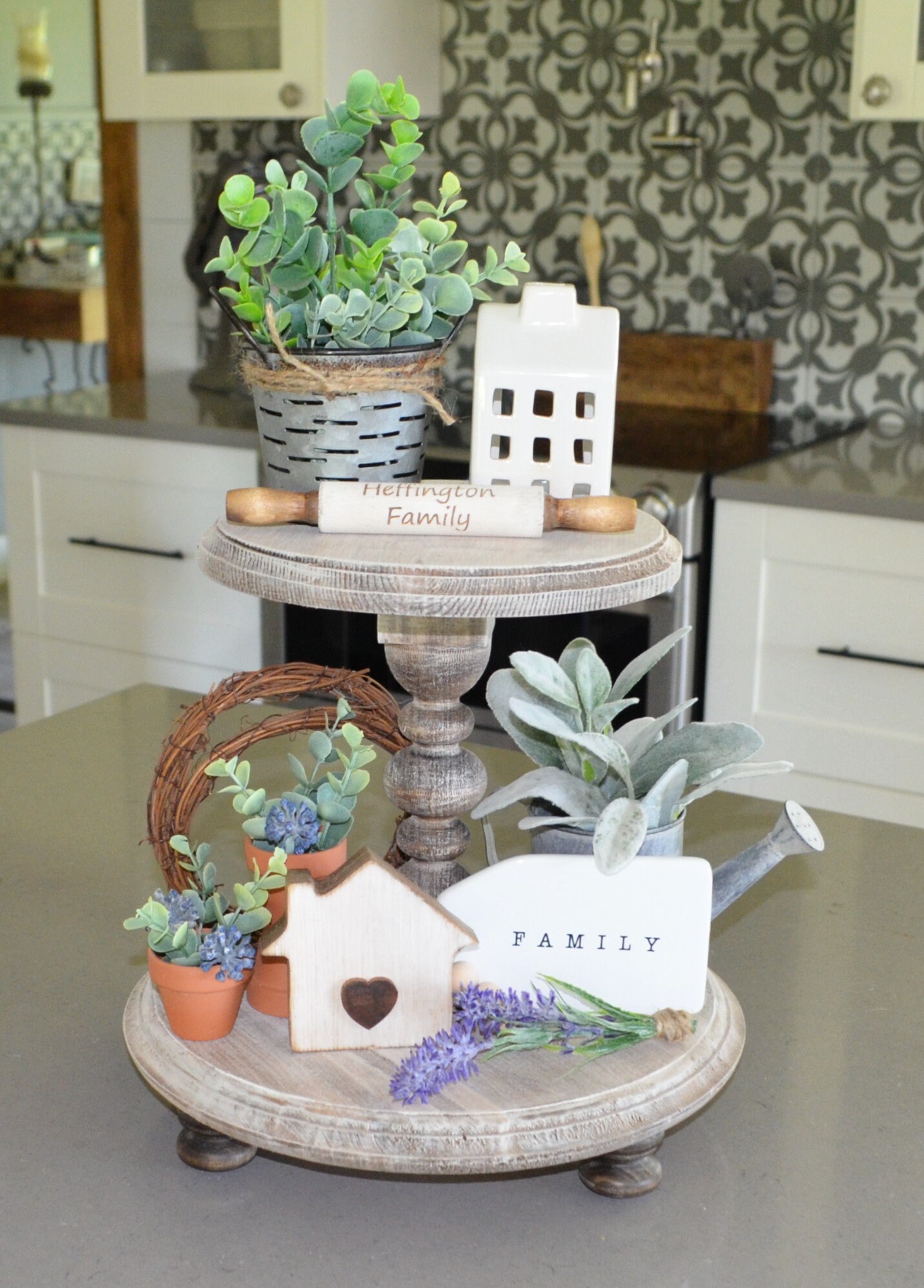 Decorative Trays Home Décor Family Tiered Tray Decor Bundle