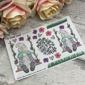Autocollants Spring Swing Flower Gonk (TGS0227) - Autocollants planificateurs | Journalisation / Bullet Journal