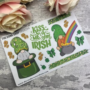 Kiss me I’m Irish - St Patricks Gonk Stickers (TGS0294)