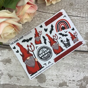 Devil Gonk / Gnome - Planner Stickers | Journalling / Bullet Journal (TGS0016)