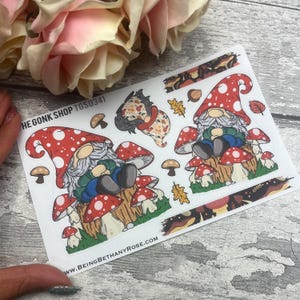 Paddenstoelscène Gonk Planner Journal Stickers (TGS0341)