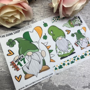 March 17th - St Patricks Day Gonk Stickers (TGS0292)