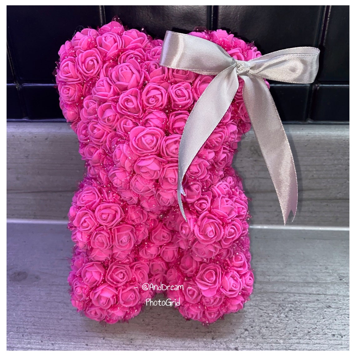 Rose Teddy Bears Flower BearForever Rose BearBirthday | Etsy