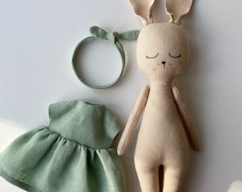 mint bunny crochet doll pattern