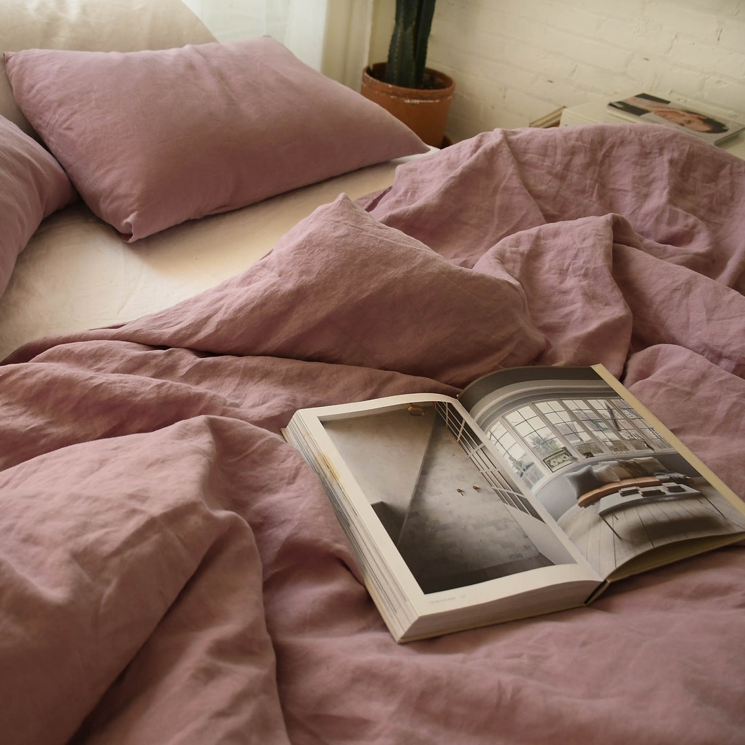 Chrome Linen Duvet Set