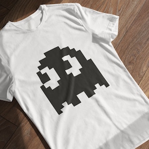 PAC MAN SHIRT / Pac Man Ghost T-shirt / Video Games, Gaming, Arcade, Atari, Old School - Vintage