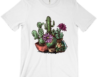 Marithe☆25SS CACTUS GRAPHIC HALF TEE（2color） Sneaker Box Cactus Unisex Graphic T-shirts to Match Sneakers
