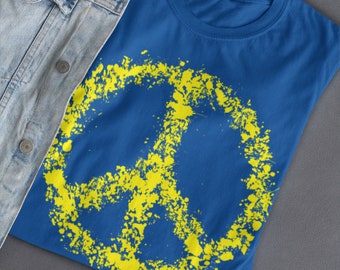 GRUNGE PEACE SIGN Shirt / Groovy - Hippie Tshirt / Peace Symbol, Grunge - Aesthetic Clothing, Inspirational Tshirt
