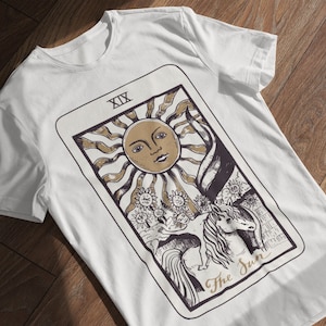 TAROT CARD SHIRT / Tarot Art - Oracle Cards / Tarot Card T Shirt, Tarot Clothing, Occult Shirt, Tarot Reading