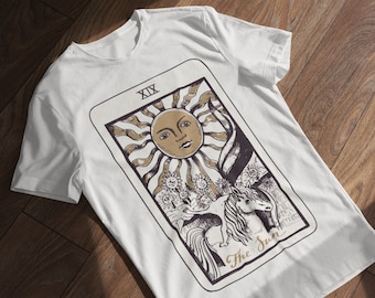 TAROT CARD SHIRT / Tarot Art - Oracle Cards / Tarot Card T Shirt, Tarot Clothing, Occult Shirt, Tarot Reading