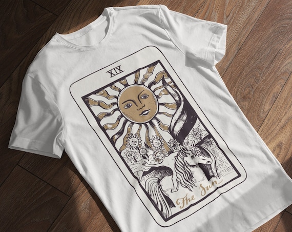 TAROT CARD SHIRT Tarot Art Oracle Cards Tarot Card T Shirt