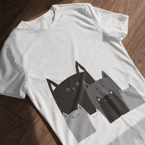 FUNNY CAT SHIRT / Cat T Shirt - Cat Art / Cat Lover Gift, Cat Dad Shirt, Cat Themed Gifts, Animal Shirt
