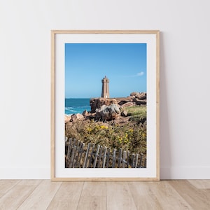 Fotografía - Mean Ruz faro en Ploumanac&#39;h en las Côtes d&#39;Armor en Bretaña en Francia