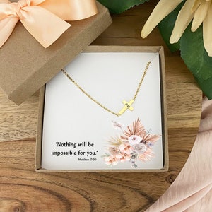 High School Graduation Gift for Daughter, Daughter Necklace, Daughter Jewelry, Daughter Graduation, Bible Verse Graduation Gift for her, God