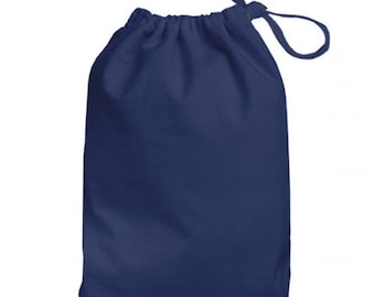Bolsa Bolsa de Algodão Azul Marinho com Cordão - Sacola para Presente - 10 x 13cm e 15 x 20cm