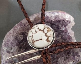 Wild Horse Bolo Tie/Sterling Silver Bolo Tie/Wild Horse Bolo/Crazy Horse Bolo Tie/Gift For Dad/Bolo Tie/LB4