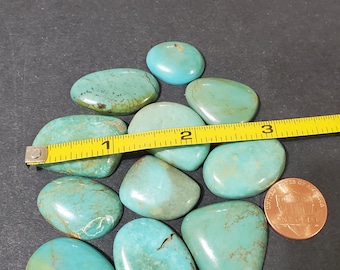 Turquoise Cabochons/Flat Back Cabochon/Turquoise Cabs/204 Carats Mix Turquoise Cabs/qt009
