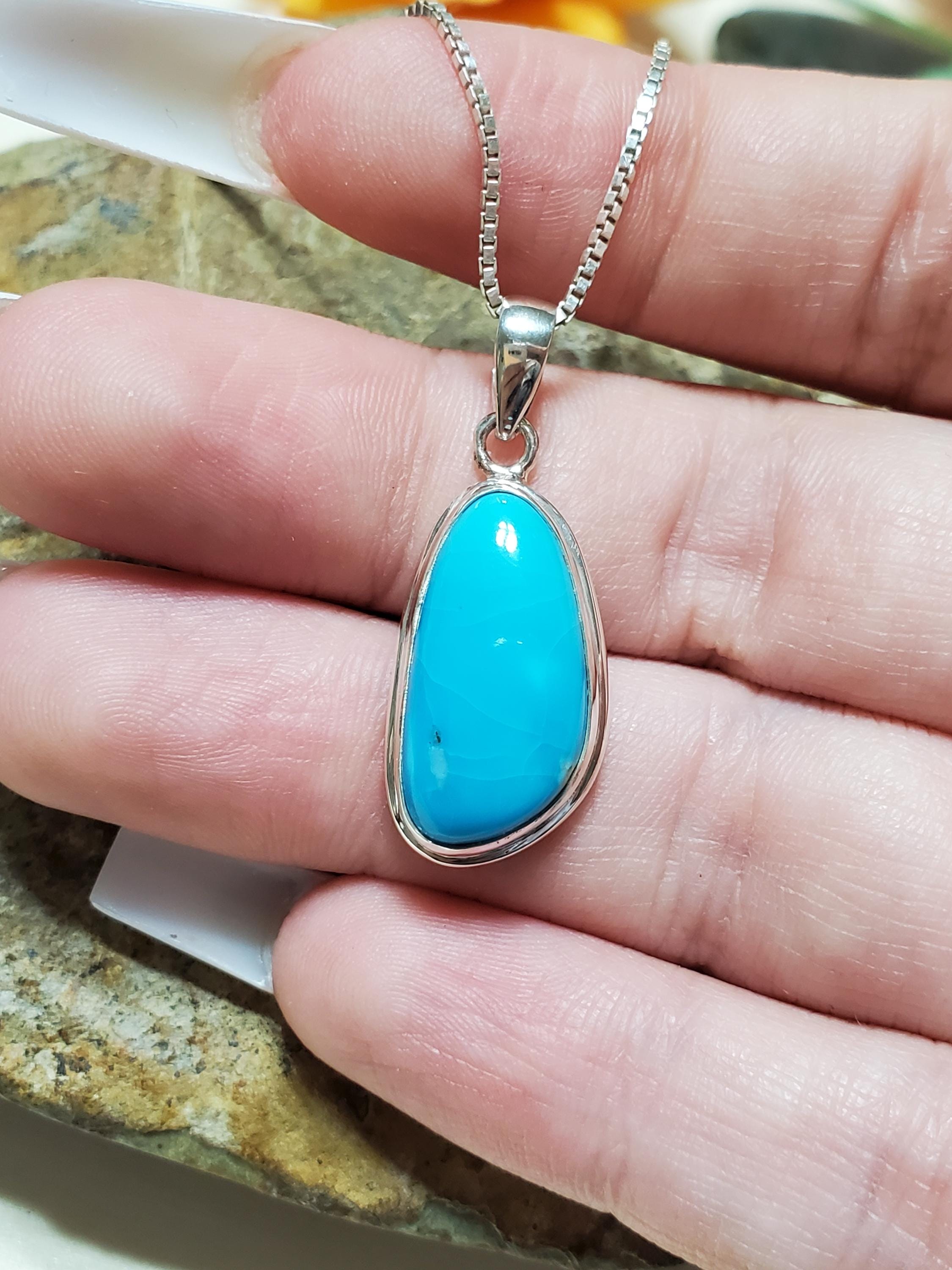 ブルーターコイズペンダント/ターコイズペンダントネックレス