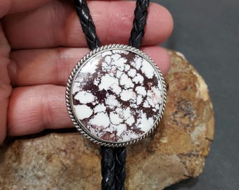 Wild Horse Bolo Tie/Sterling Silver Bolo Tie/Wild Horse Bolo/Crazy Horse Bolo Tie/Gift For Dad/Bolo Tie/LB12