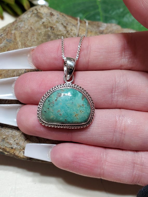 ブルーターコイズペンダント/ターコイズペンダントネックレス