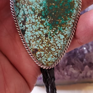 Cravate Bolo Turquoise/Argent Sterling Bolo Cravate Bolo/Turquoise Bleue/Cravate Bolo Turquoise/Cadeau Pour Papa/Cravate Bolo/LB1
