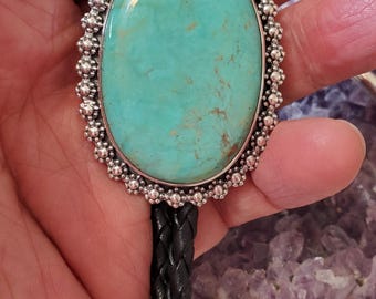 Lone Star Bolo Turquoise with Olive & Golden Yellow
