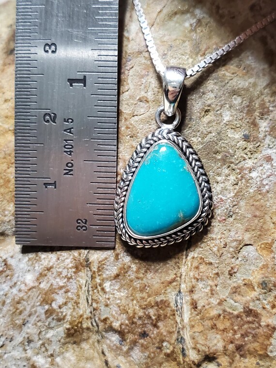 ブルーターコイズペンダント/ターコイズペンダントネックレス