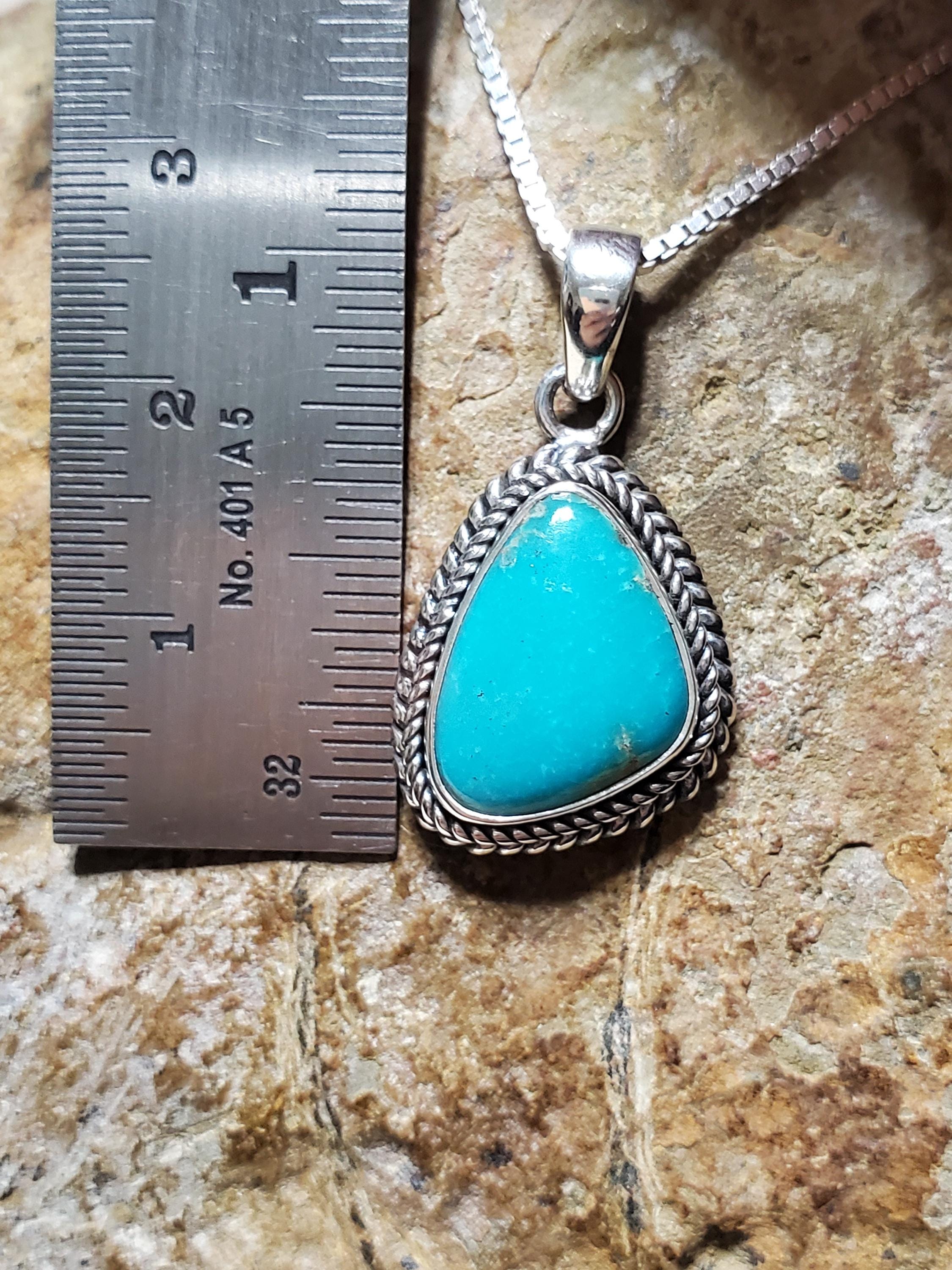 ブルーターコイズペンダント/ターコイズペンダントネックレス