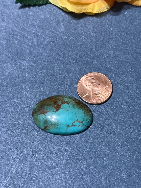 Turquoise Cabochons/Brown Matrix Turquoise Cabs/Flat Back Cabochon/25 Carats Turquoise Cabs/qt023