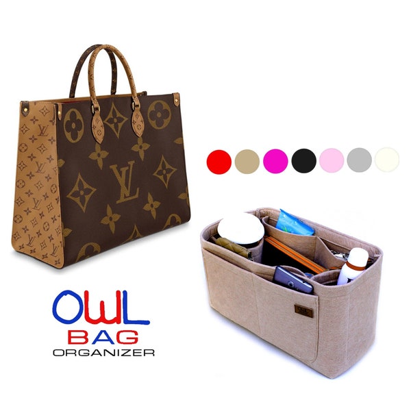 Purse organizer for Onthego, Lv purse organizer, bag organizer for lv, bag purse insert, designer handbag organizer, organizer for onthego