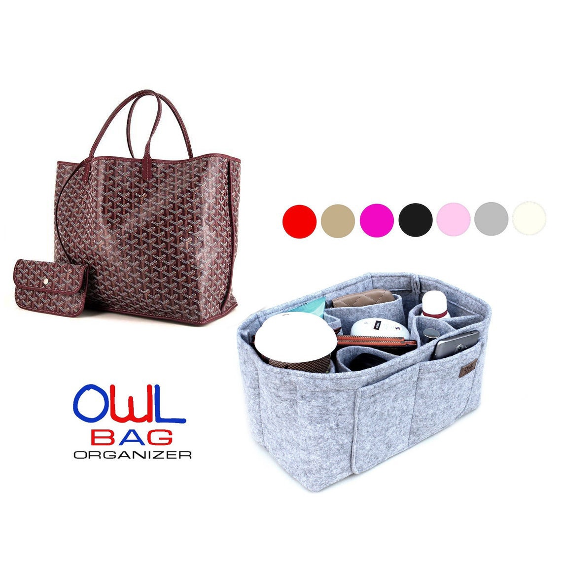 Goyard St Louis and Goyard Anjou Bag Organizer Insert, Bag Organizer w -  Zepmade