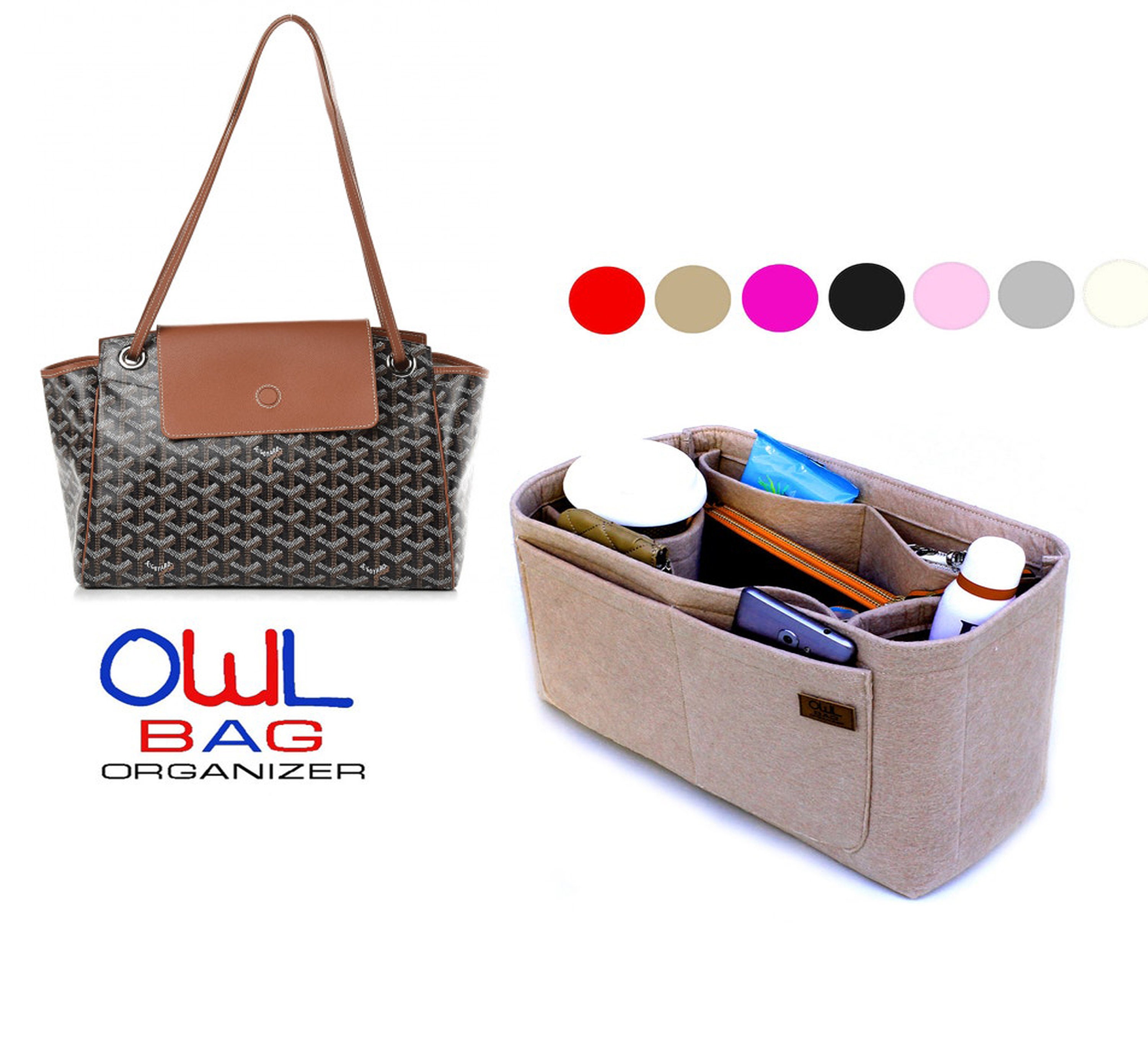 Bag organizer organizer for goyard rouette bag purse organizer felt organizer bag insert bag organizer for goyard insert for goyard