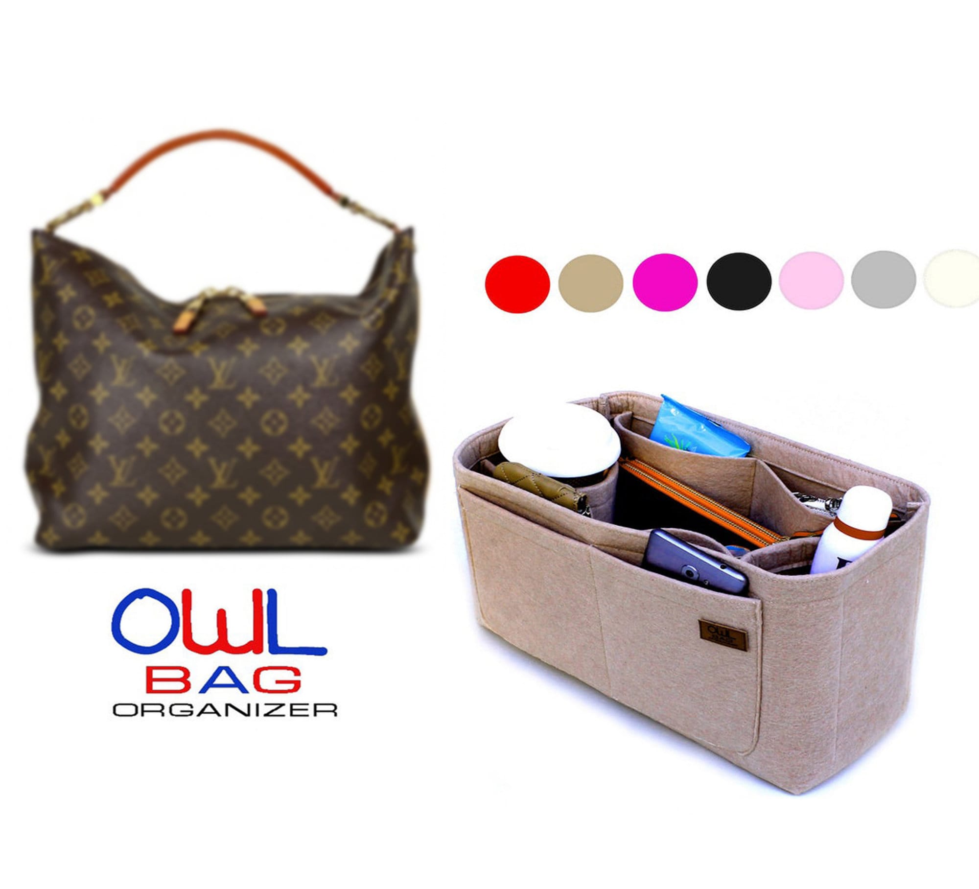  AlgorithmBags Designed for LV Artsy MM GM  Luxury Purse  Organizer Insert, 2.5mm Felt Beige Liner Shaper (Cream, MM) : Clothing,  Shoes & Jewelry