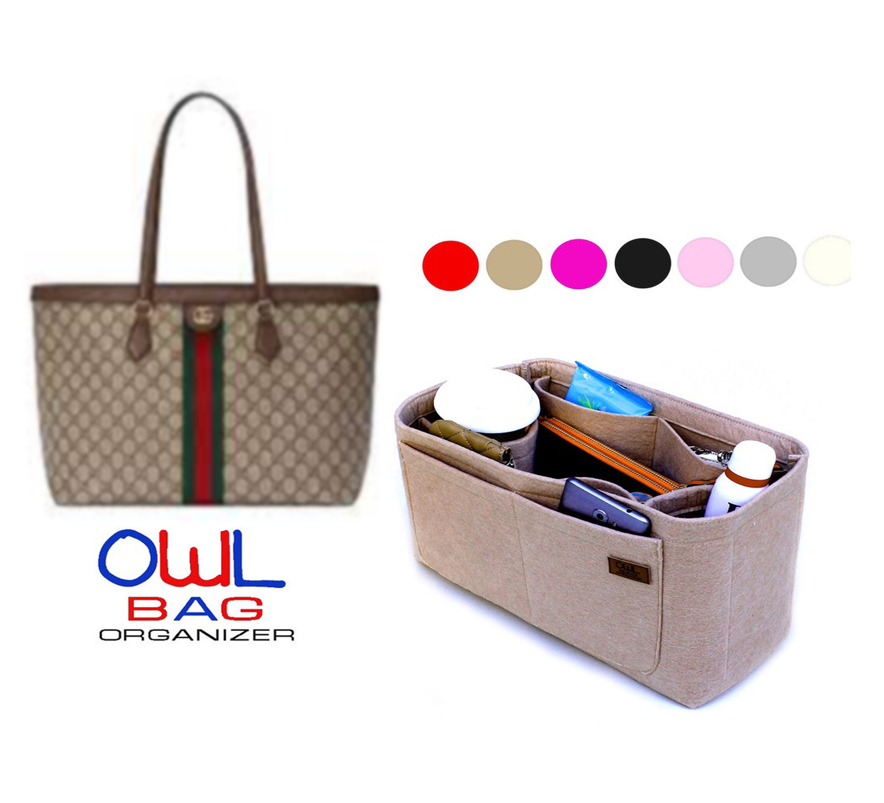 Bag Organizer for LV Ponthieu PM Insert - Premium Felt (Handmade/20 Colors)