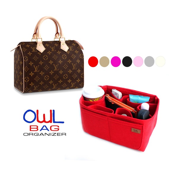 4 Colors Large and Small LV Purse Organizers Bag in Bag 04 Black, Blush, Navy, Red 2 Piece Set Handbag Organizers