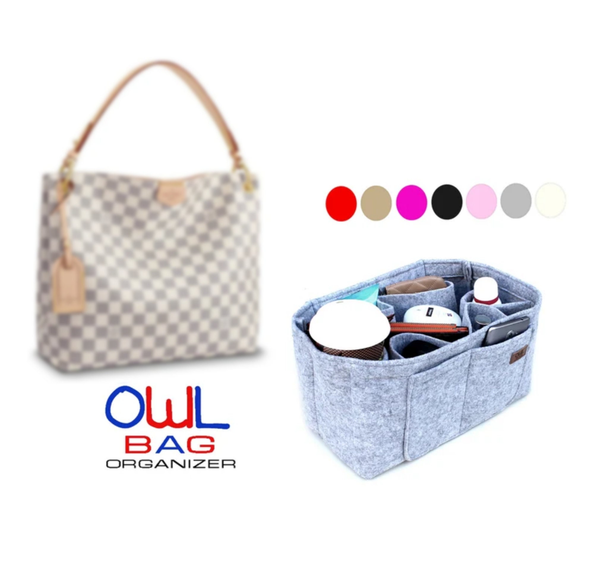 1-76/ LV-Graceful-PM-DS) Bag Organizer for LV Graceful PM - SAMORGA®  Perfect Bag Organizer