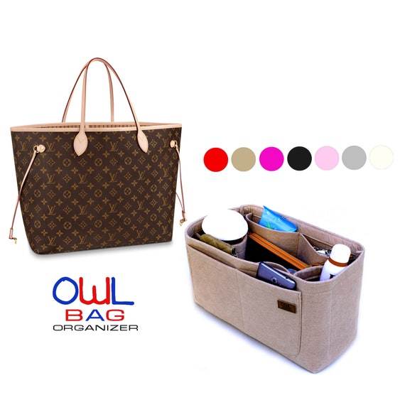 [Artsy MM Organizer] Felt Purse Insert, Bag in Bag, Customized Tote  Organize, Cosmetic Makeup Diaper Handbag (Style JIA)