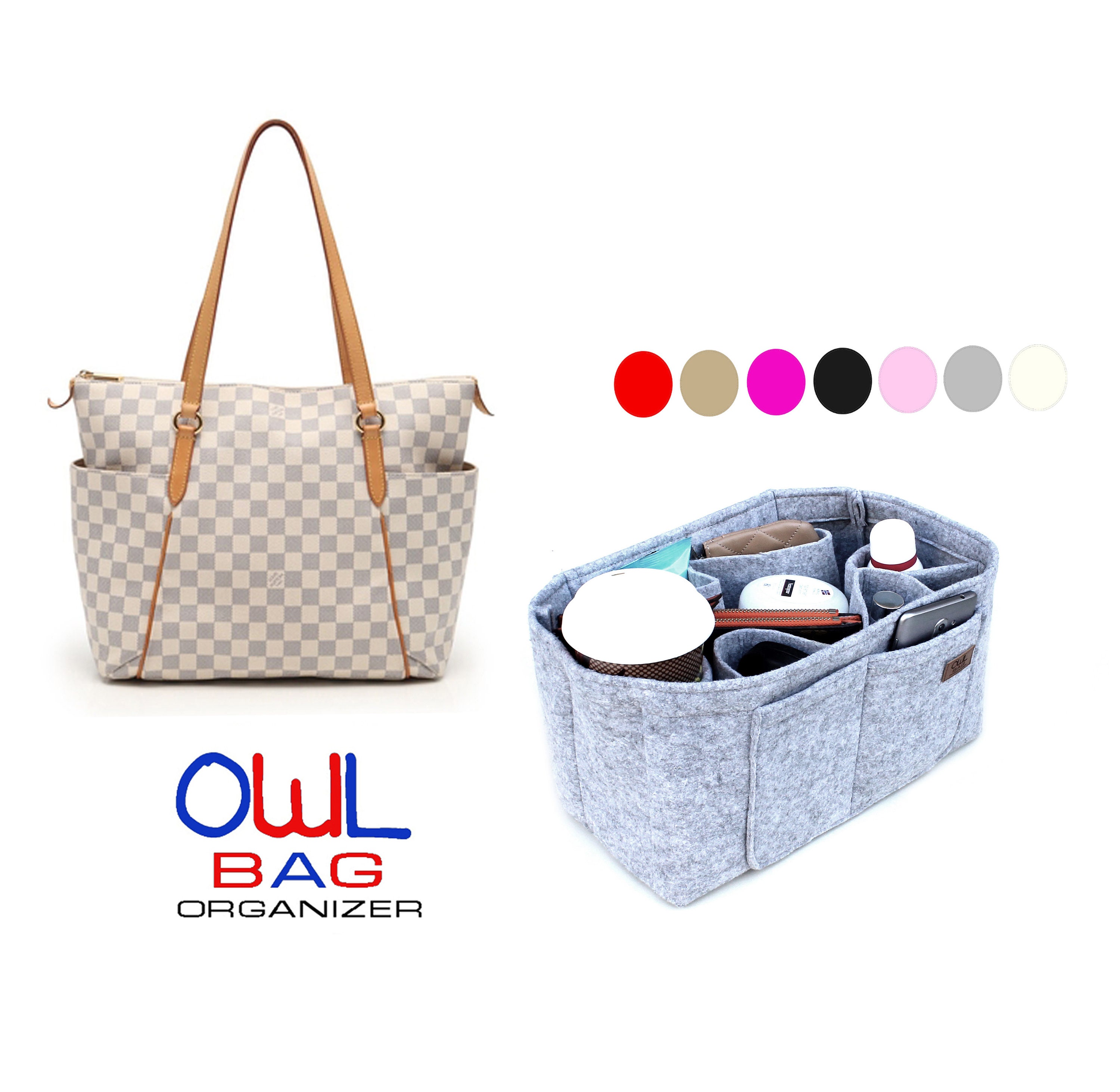 Tote Bag Organizer For Louis Vuitton Galliera PM Bag with Single Bottl