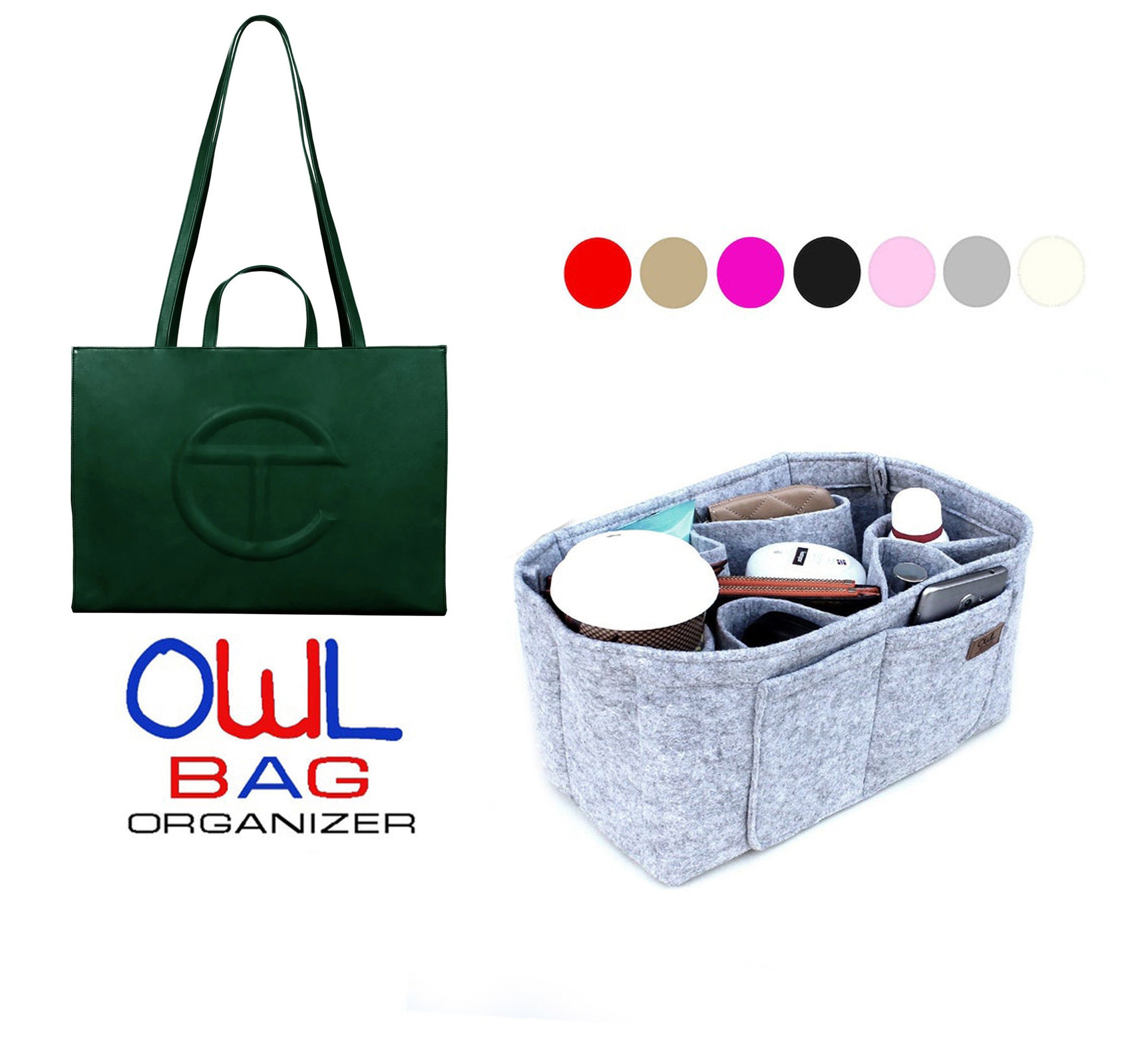 Purse Organizer for Telfar Shopping Bag Tote Bag Organizer 
